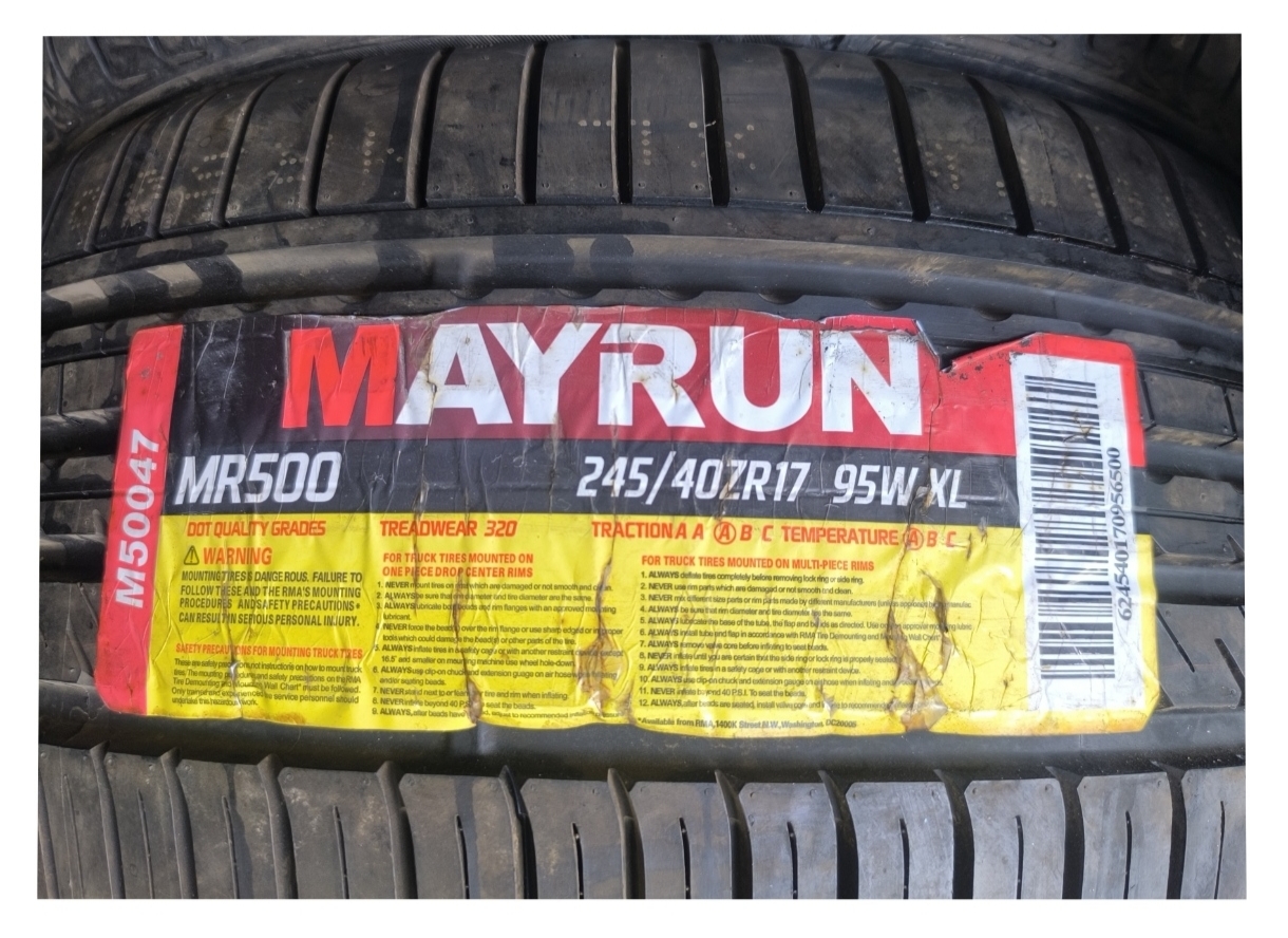 لاستیک مایرون چین سایز 245/40R17