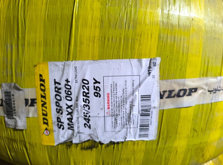 لاستیک دانلوپ ژاپن سایز 245/35R20 گل SP SPORT MAXX 0۶۰PLUS (تاریخ تولید آخر ۲۰۲۴)