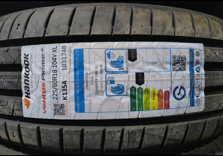 لاستیک هانکوک کره 225/60R 18 گل Ventus Prime 4 K135A (تاریخ تولید ۲۰۲۵)
